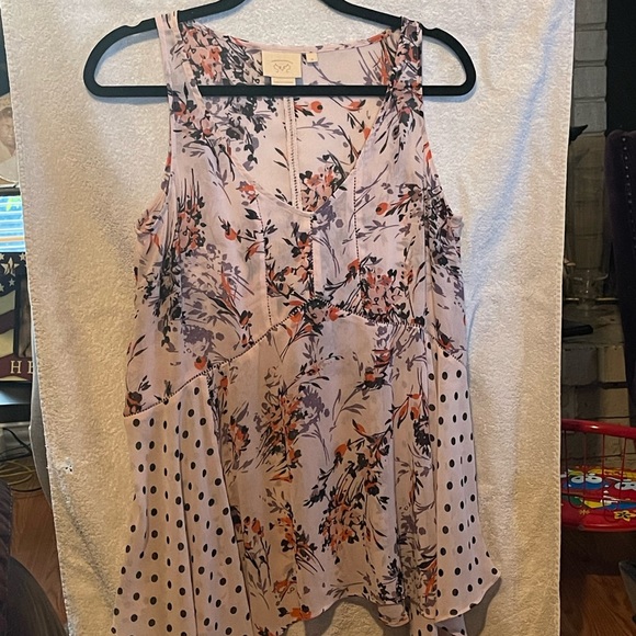 Anthropologie Vanessa Virginia Floral Tank Top - Picture 2 of 2